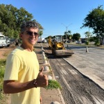 Cezinha Nascimento acompanha início das obras 